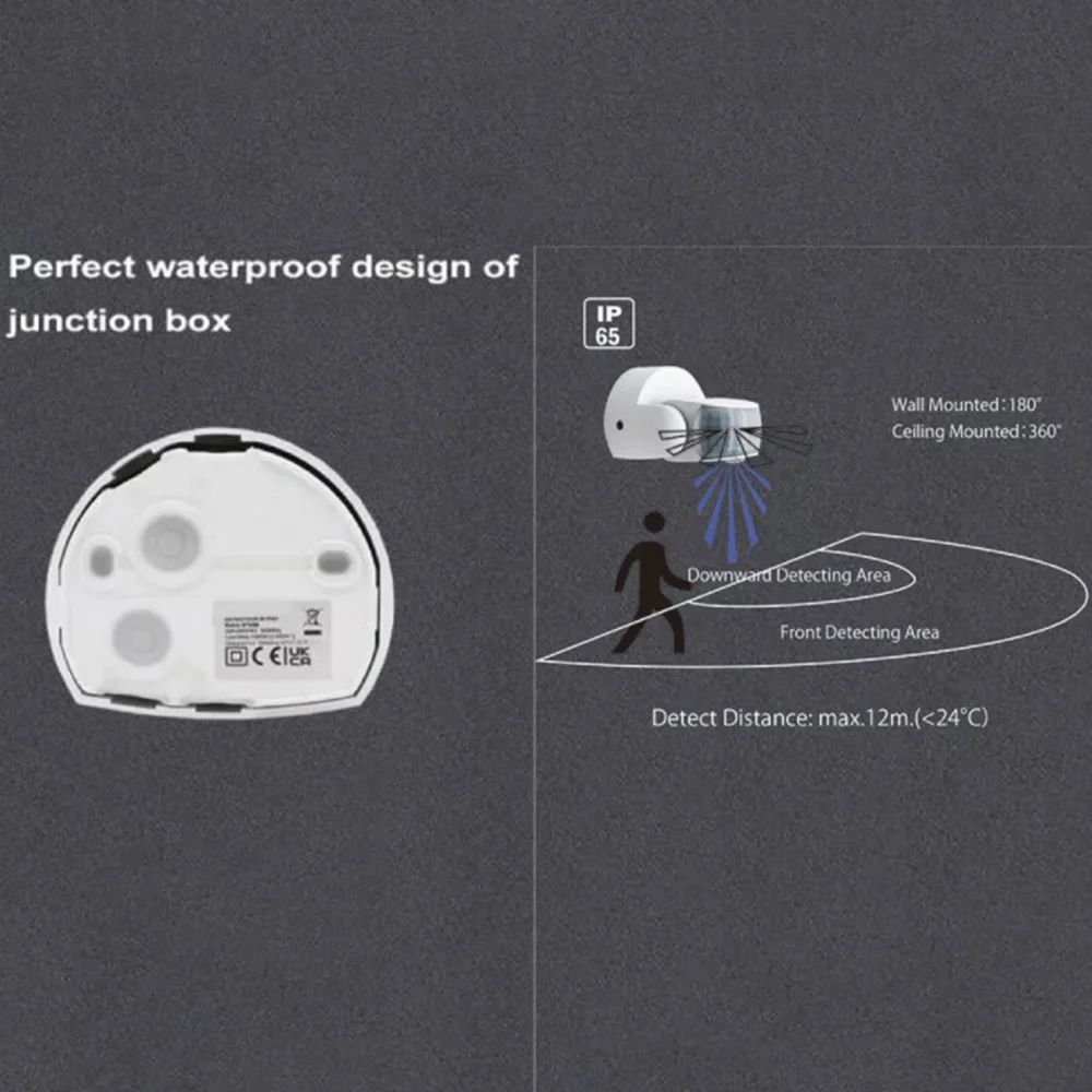 Motion Sensor 220V-240V Motion Detector Automatic 180 Degree Switch Light Outdoor Waterproof Infrared Sensor Timer PIR IP65 - Image 6